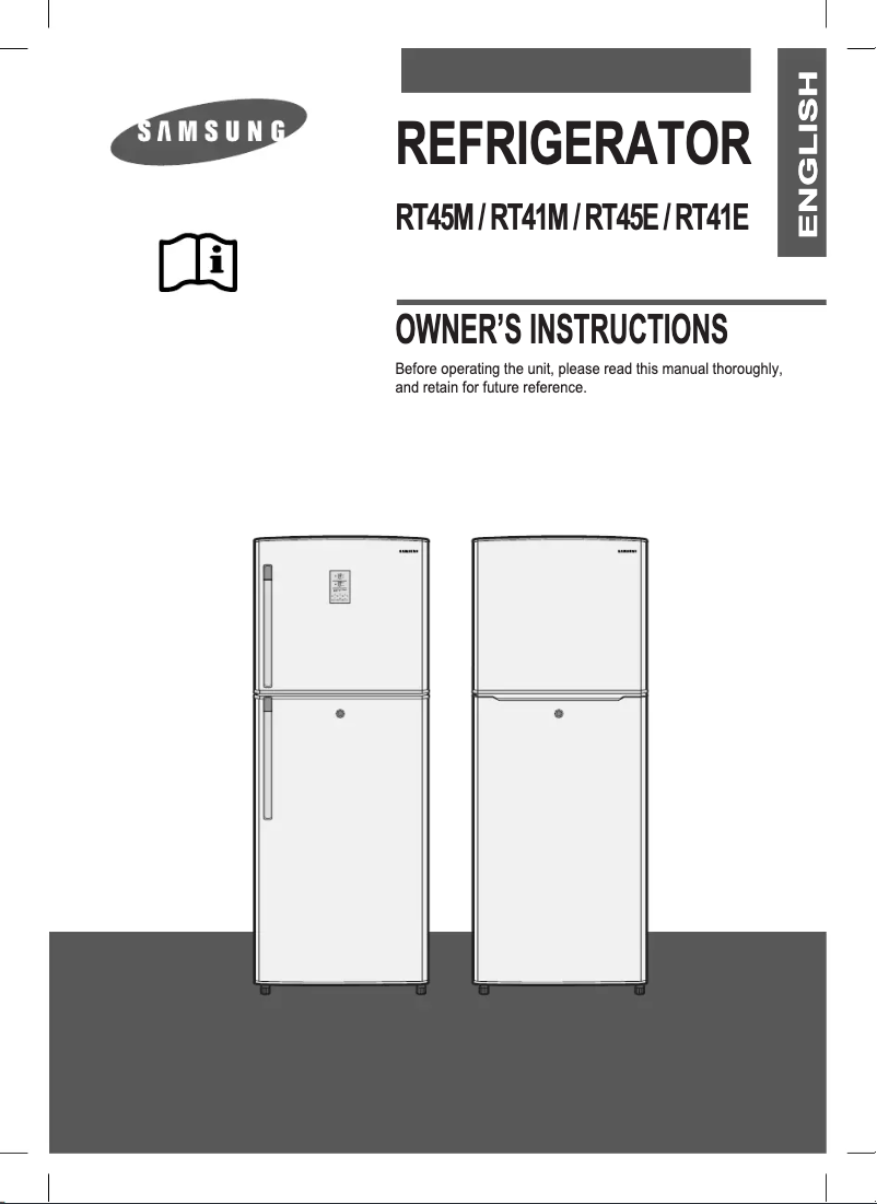 Page 1 de la notice Manuel utilisateur Samsung RT45MBSW