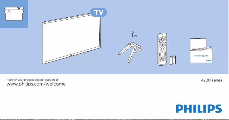 Página 1 del manual Guía de inicio rápido Philips 32PHT4233