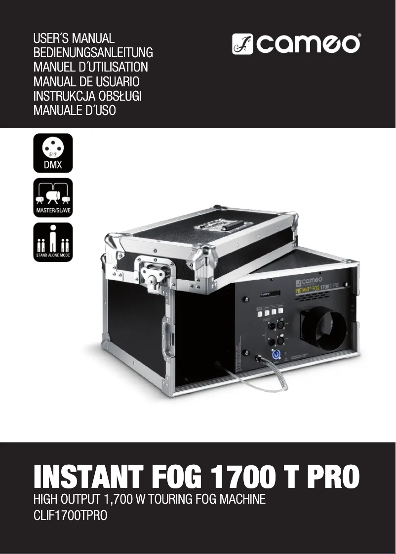 Image de la première page du manuel de l'appareil Instant Fog 1700 T Pro