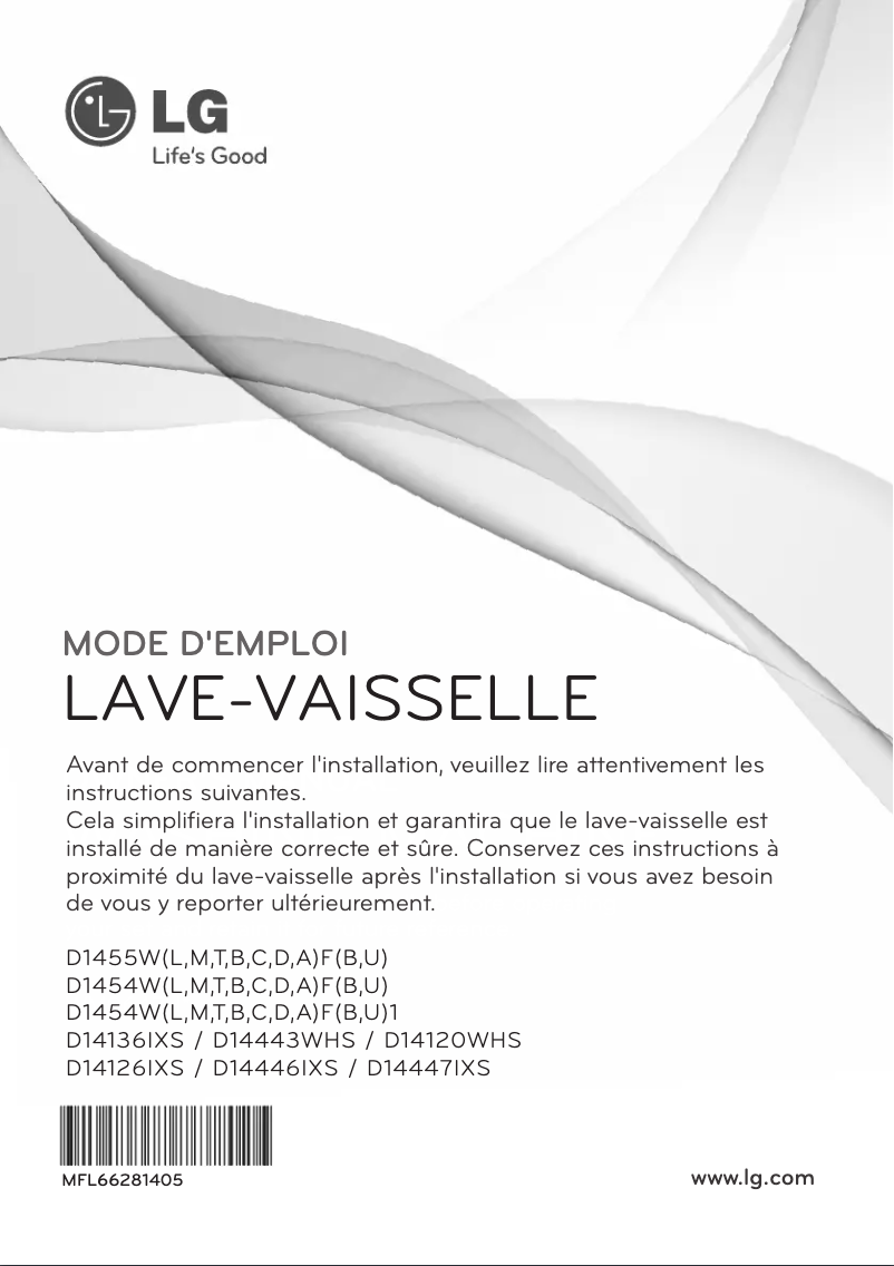 Image de la première page du manuel de l'appareil D14447IXS