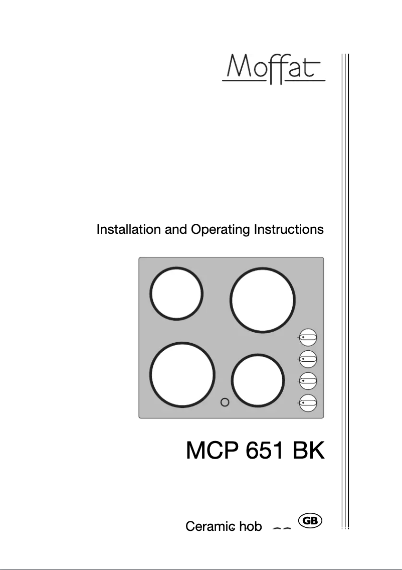 Image de la première page du manuel de l'appareil MCP 651 BK