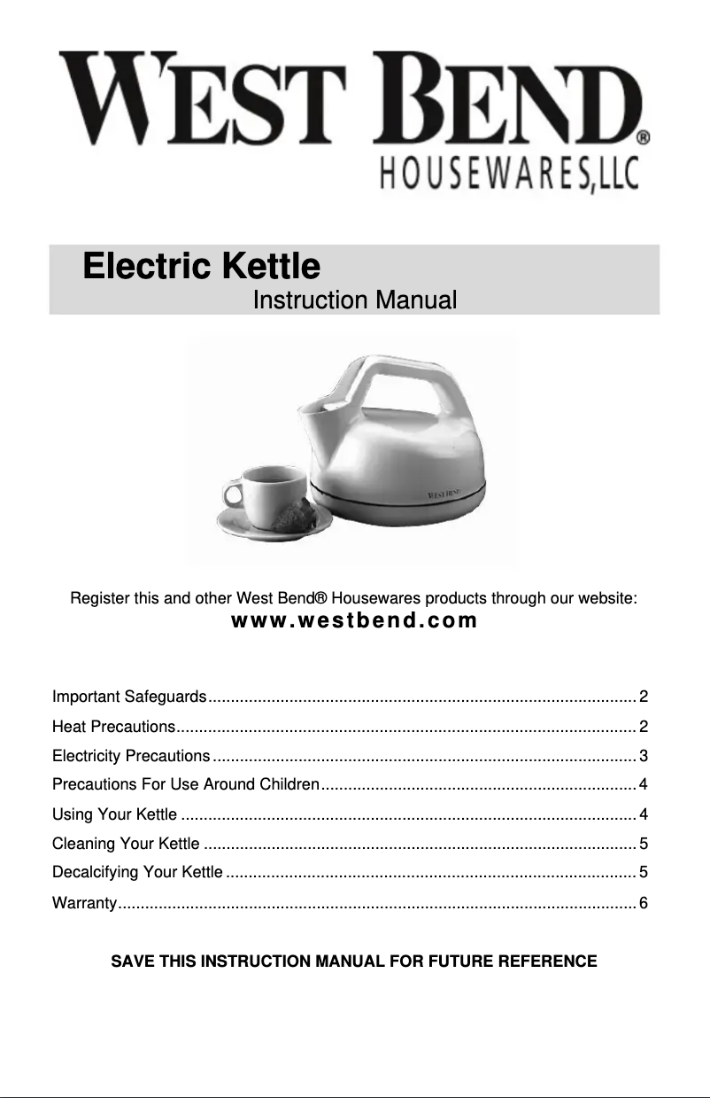 Image de la première page du manuel de l'appareil 6400