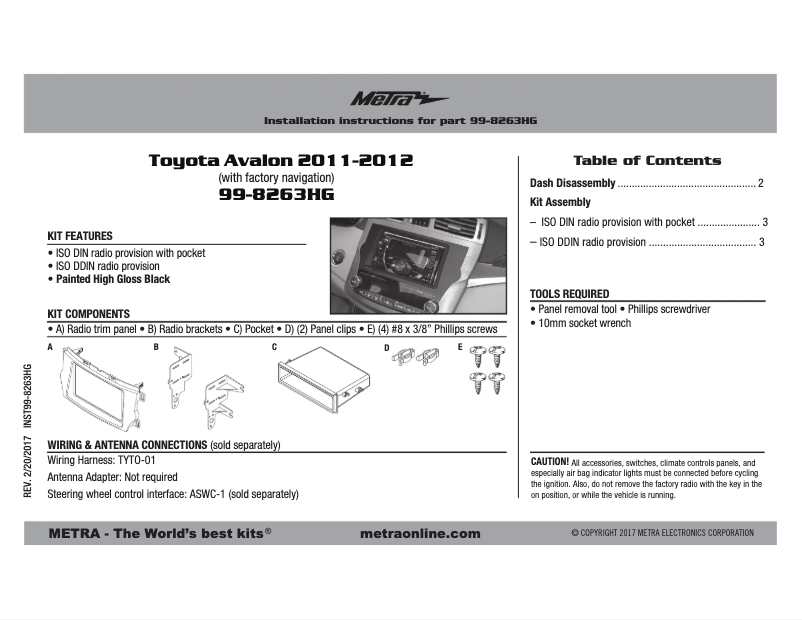 Image de la première page du manuel de l'appareil 99-8263HG