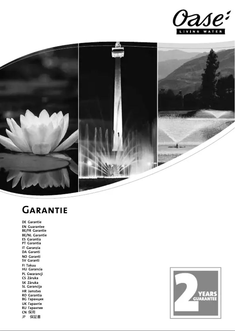 Page 1 de la notice Manuel utilisateur Oase Aquarius Universal 600