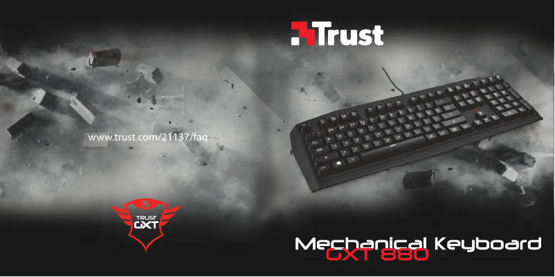 Page 1 de la notice Manuel utilisateur Trust GXT 880