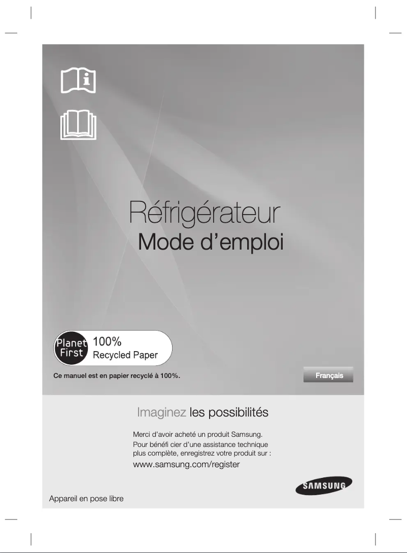 Page n°1 - Manuel utilisateur Samsung RS6178UGDSR
