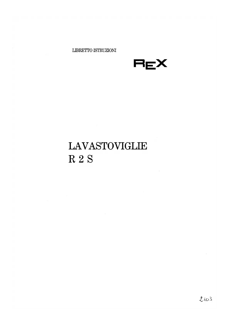 Page n°1 - Manuel utilisateur Rex R2S
