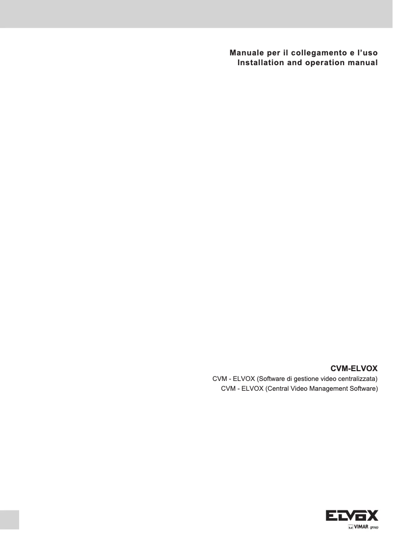 Image de la première page du manuel de l'appareil ELVOX 46540.H16