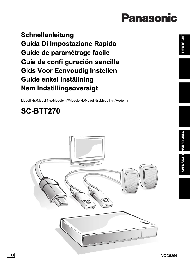 Image de la première page du manuel de l'appareil SC-BT270