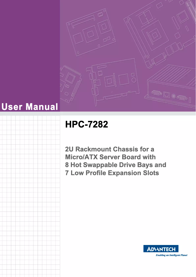 Image de la première page du manuel de l'appareil HPC-7282