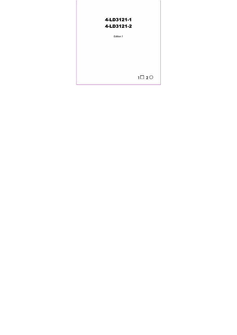 Image de la première page du manuel de l'appareil 4-LD3121-1