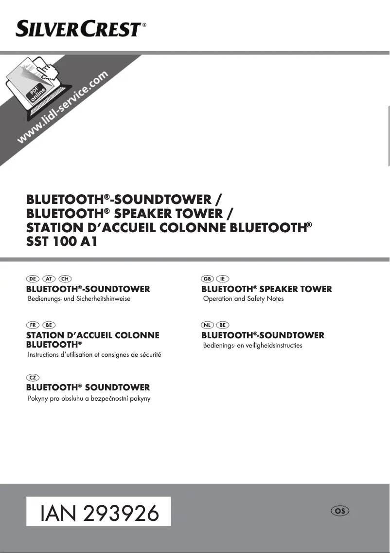 Page n°1 - Manuel utilisateur SilverCrest SST 100 A1