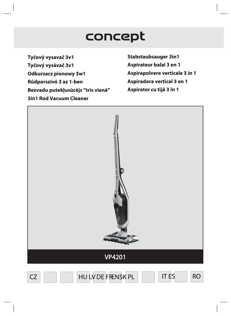 Image de la première page du manuel de l'appareil VP4201