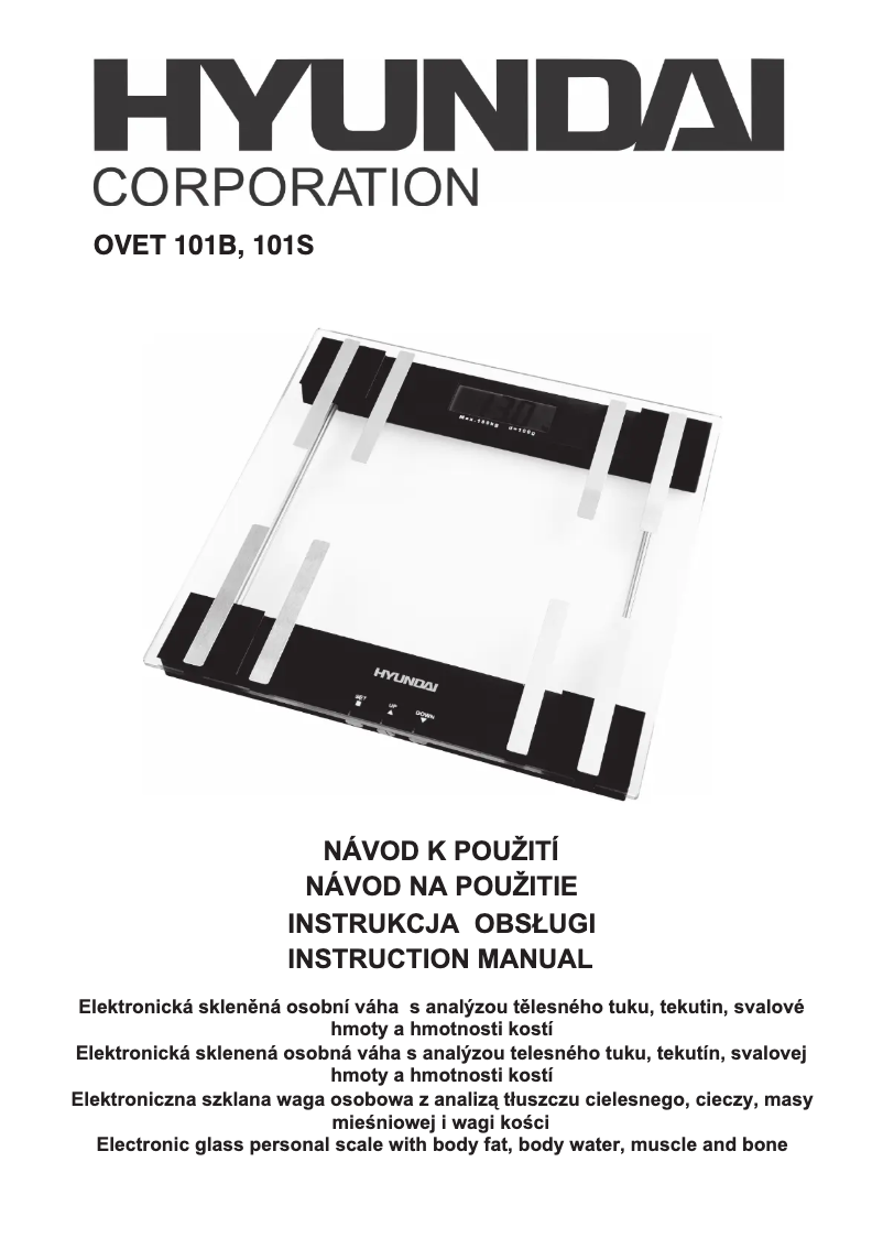 Page 1 de la notice Manuel utilisateur Hyundai OVET 101S