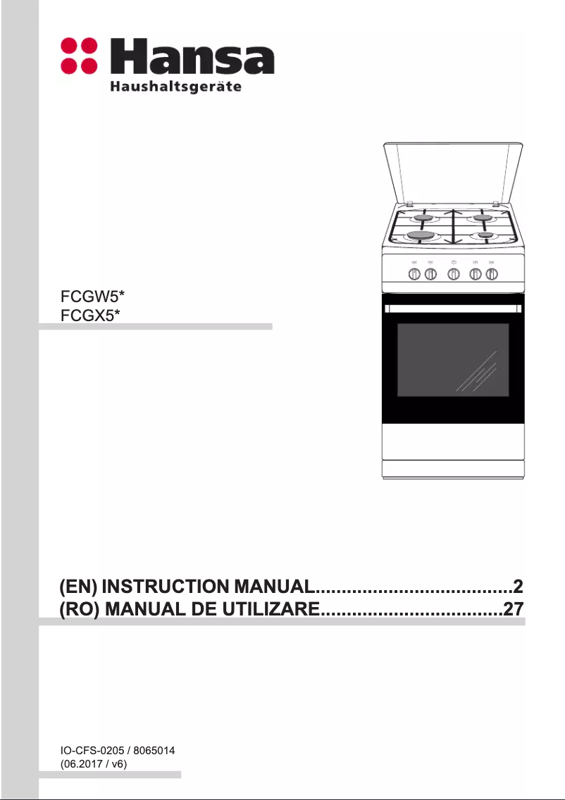 Image de la première page du manuel de l'appareil FCGW51090