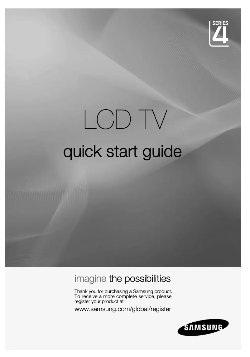 Page n°1 - Guide d'installation Samsung LA26D400E1