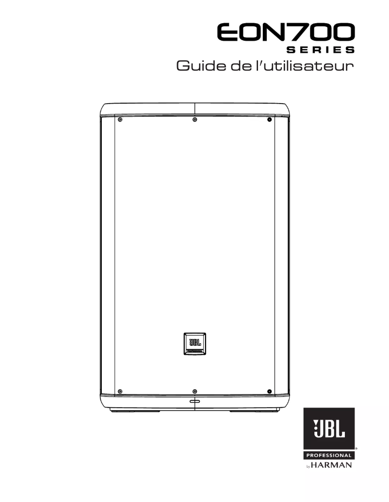Page n°1 - Manuel utilisateur JBL EON715