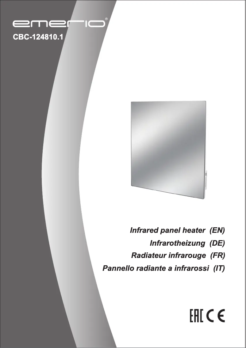 Página 1 del manual Manual de usuario Emerio CBC-124810