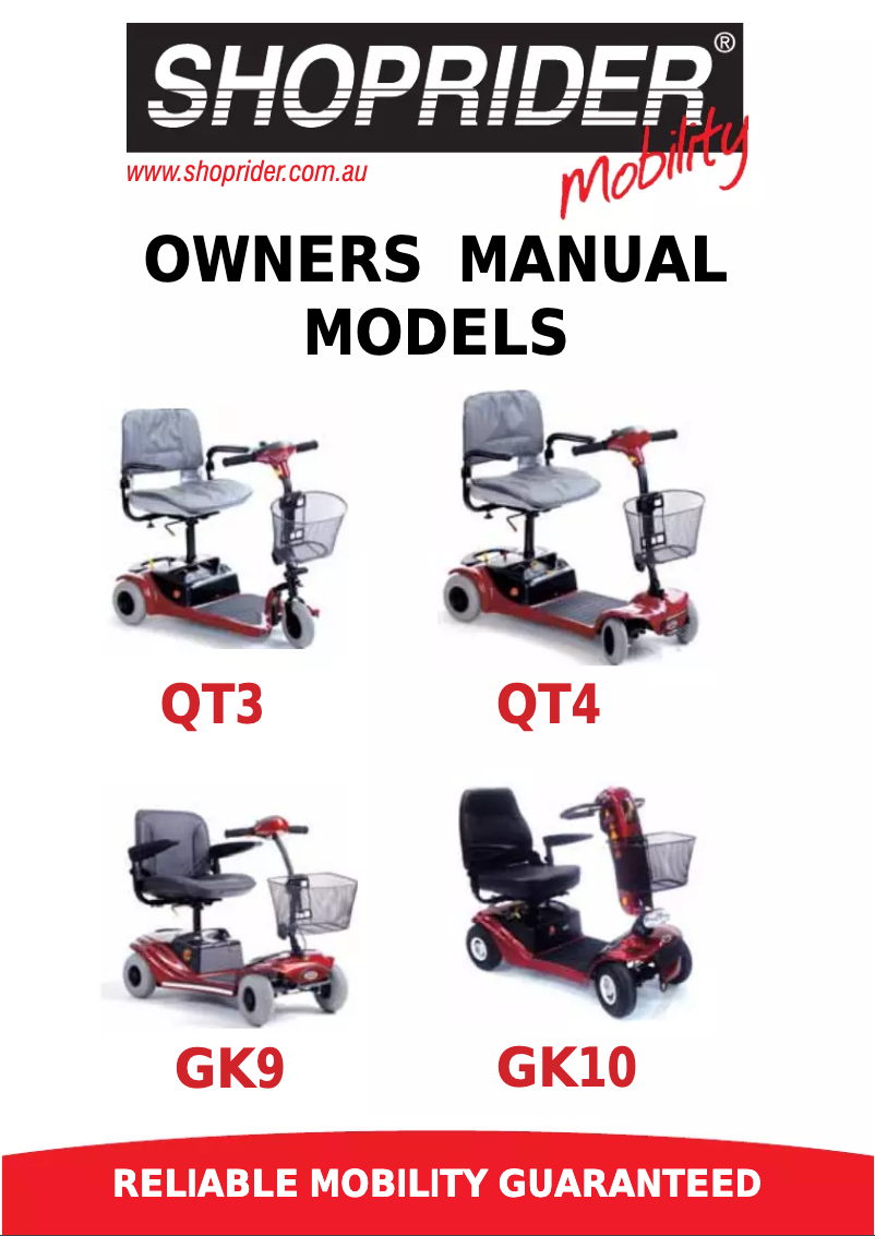 Image de la première page du manuel de l'appareil QT4