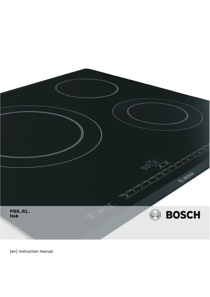Page 1 de la notice Manuel utilisateur Bosch PIE615R14E