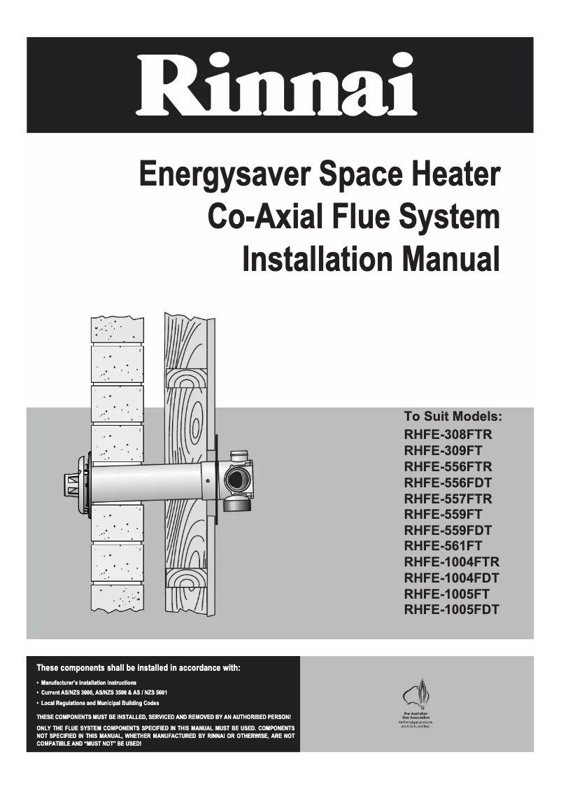 Page 1 de la notice Manuel utilisateur Rinnai Energysaver 559FT