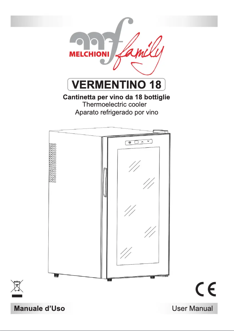 Image de la première page du manuel de l'appareil Vermentino 18