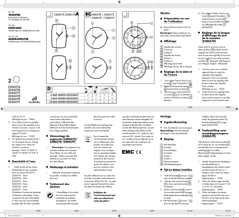 Imagen de la primera página del manual del dispositivo IAN 79825