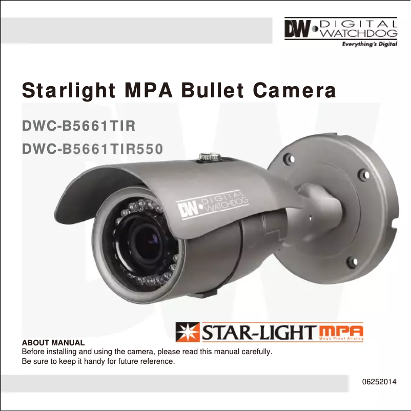 Image de la première page du manuel de l'appareil Star-Light MPA DWC-B5661TIR550