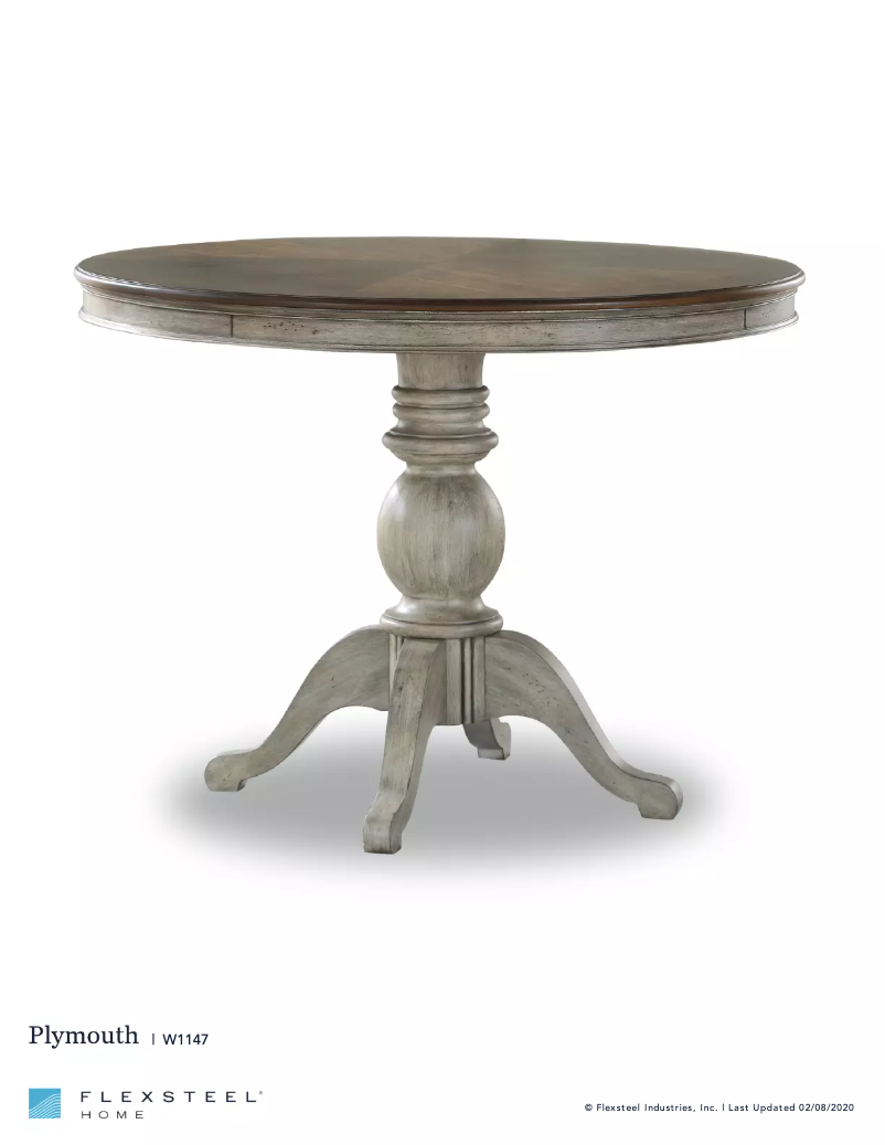 Page n°1 - Fiche technique Flexsteel Plymouth W1147-836