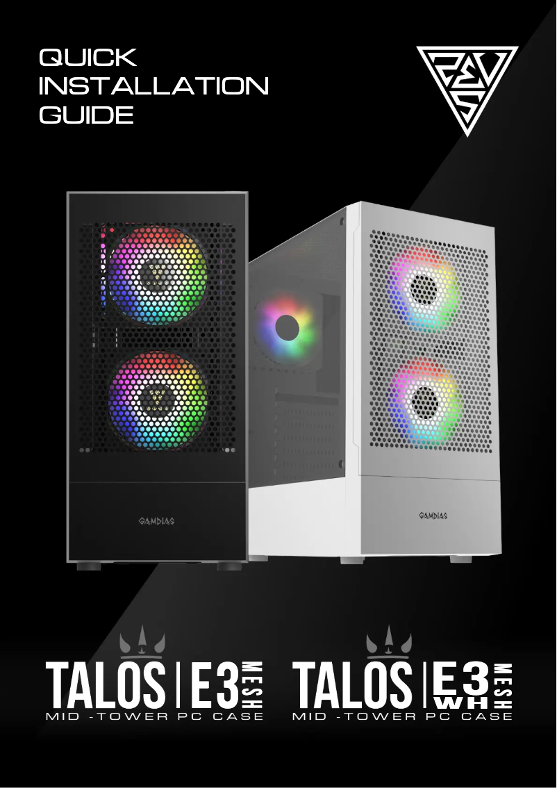 Page n°1 - Manuel utilisateur Gamdias Talos E3 Mesh