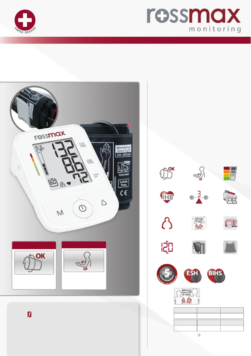 Page n°1 - Brochure Rossmax X3