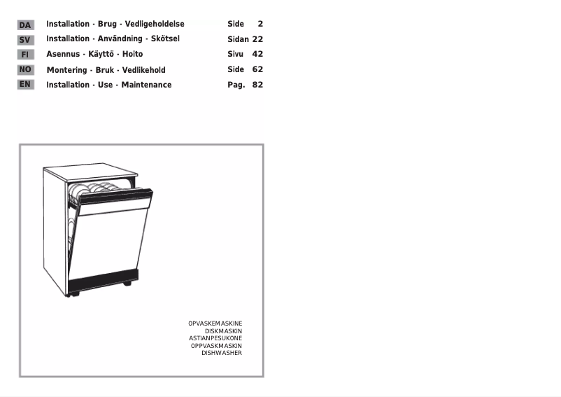 Page 1 de la notice Manuel utilisateur Candy CDF312T-86S