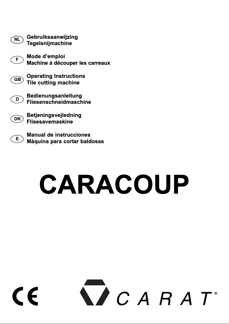 Image de la première page du manuel de l'appareil Caracoup