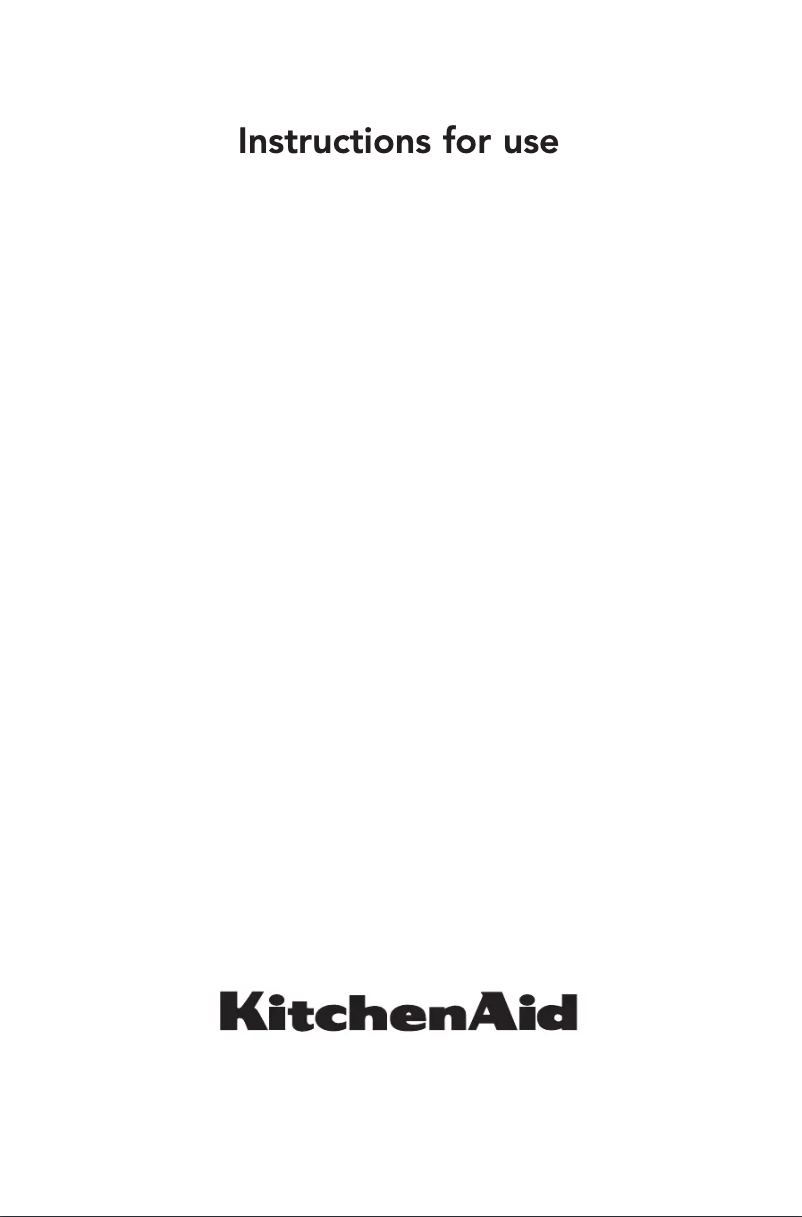 Page n°1 - Manuel utilisateur KitchenAid KOCCX 45600