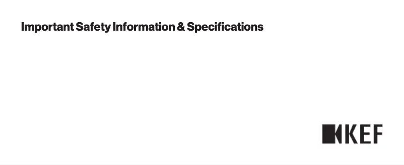 Página 1 del manual Manual de usuario KEF Muo