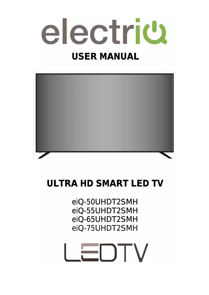 Image de la première page du manuel de l'appareil eiQ-65UHDT2SMH