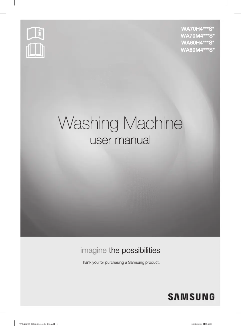 Image de la première page du manuel de l'appareil WA70H4200SG