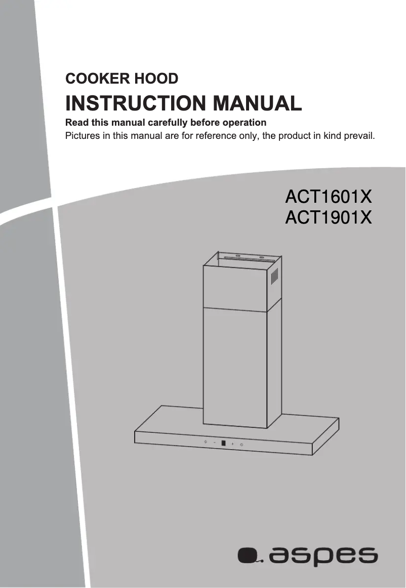 Page 1 de la notice Manuel utilisateur Aspes ACT1601X