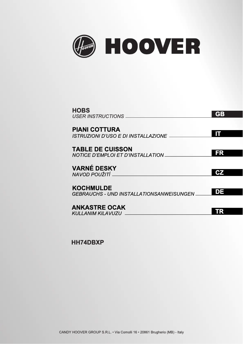 Página 1 del manual Manual de usuario Hoover HH64DBB3P