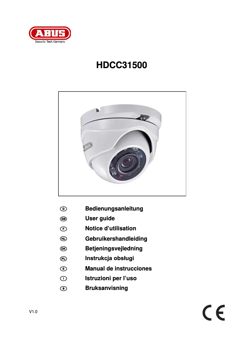 Page n°1 - Mode d'emploi Abus HDCC31500