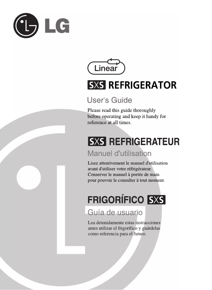 Page 1 de la notice Manuel utilisateur LG GRP2477SWA
