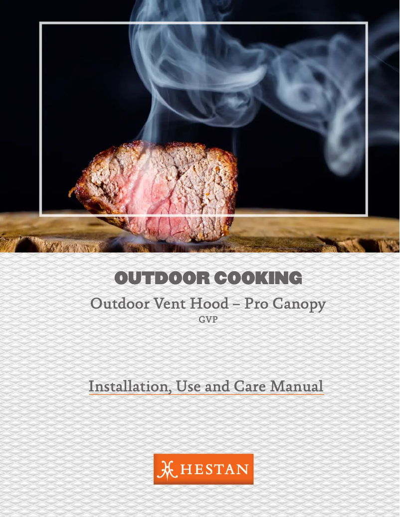 Page 1 de la notice Guide d'installation Hestan GVP48