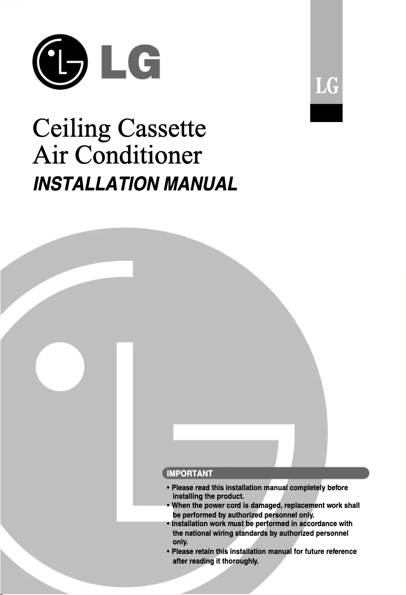 Page 1 de la notice Manuel utilisateur LG JTNC488MLE0