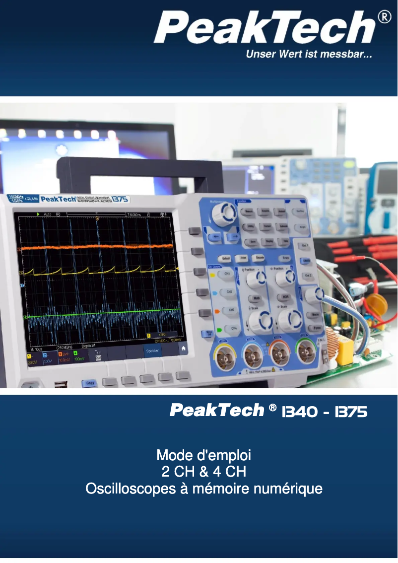 Page n°1 - Manuel utilisateur PeakTech 1355