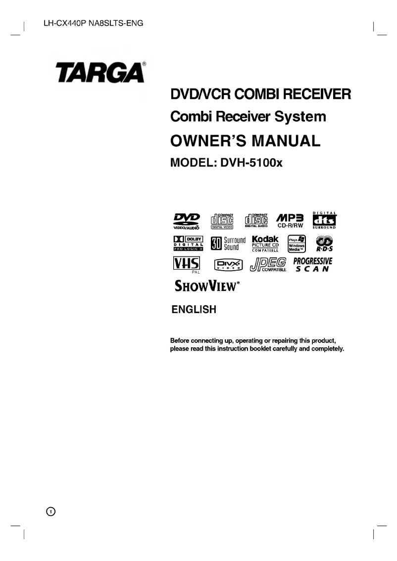 Imagen de la primera página del manual del dispositivo LH-CX440S