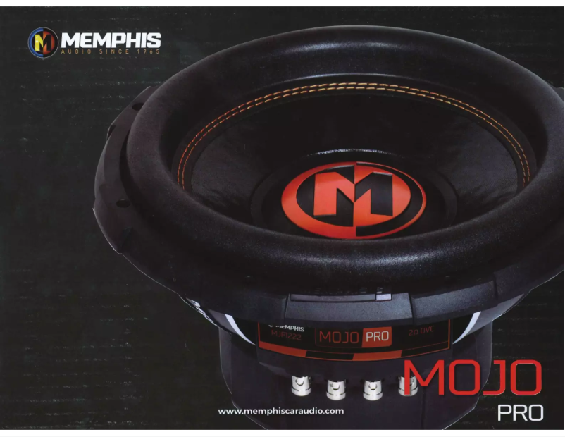 Página 1 del manual Manual de usuario Memphis Audio Mojo Pro MJP1544