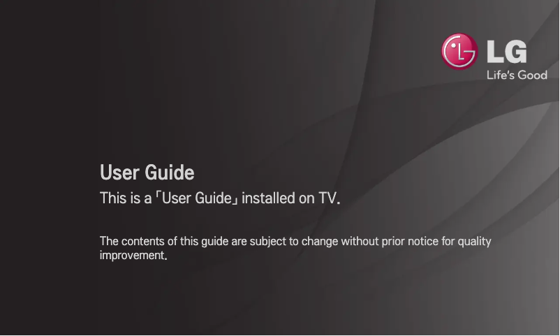 Imagen de la primera página del manual del dispositivo 55LM4600