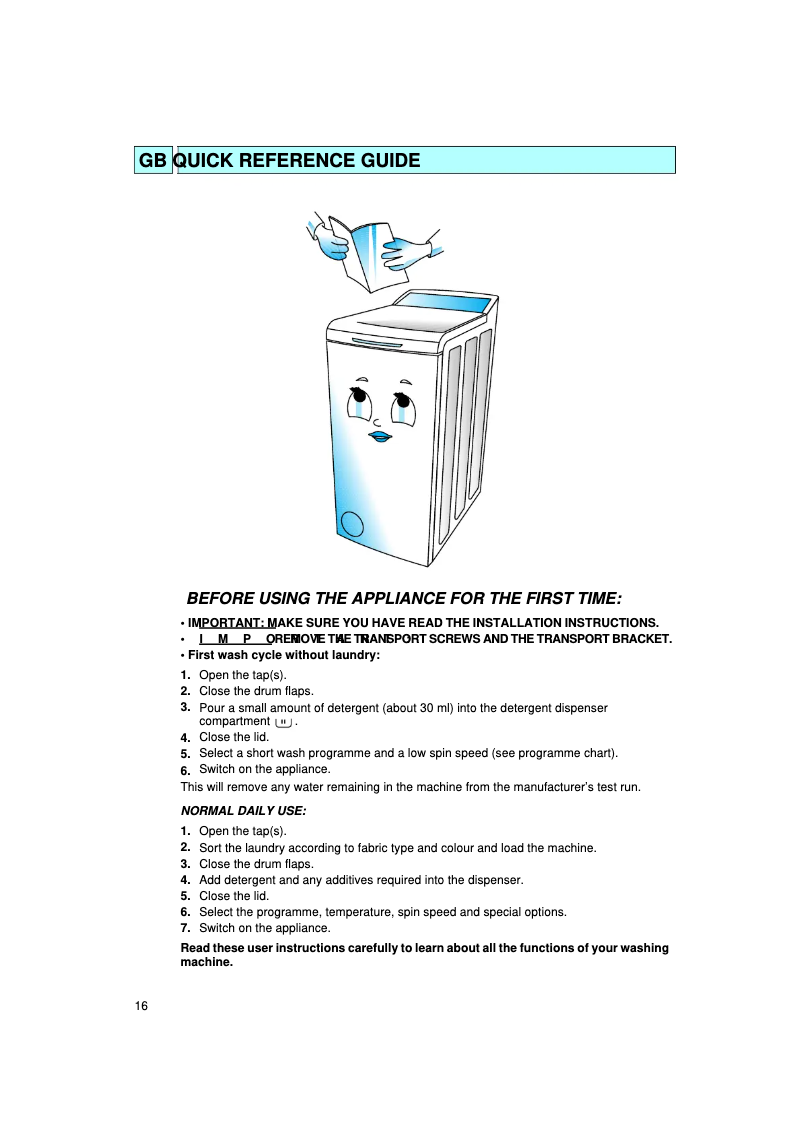 Imagen de la primera página del manual del dispositivo AWT 2052