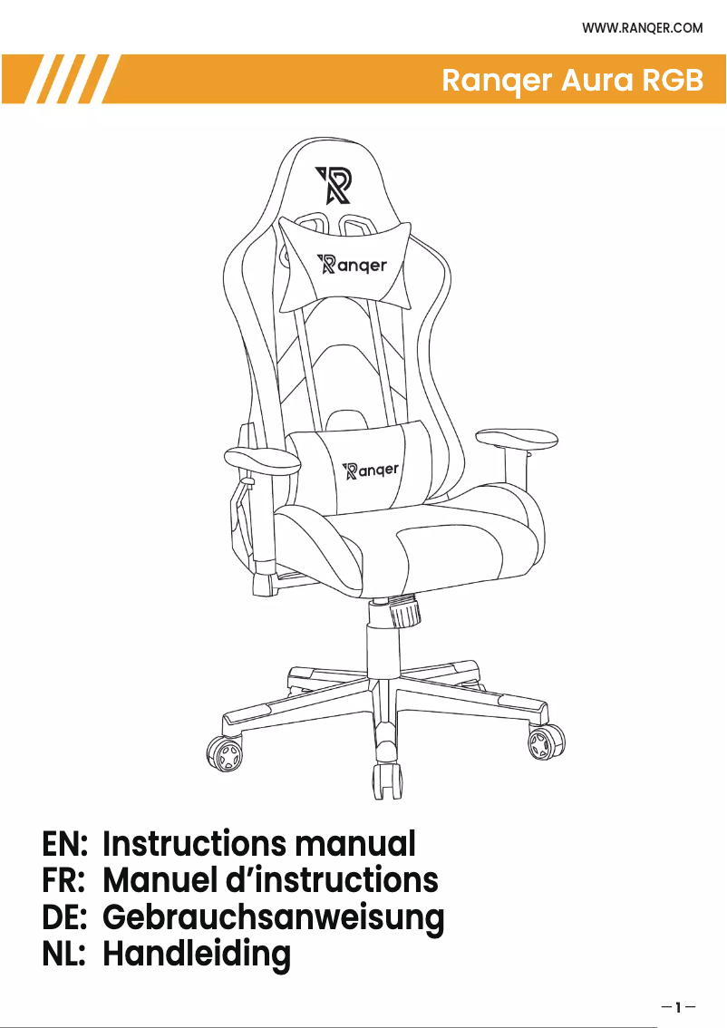 Page 1 de la notice Manuel utilisateur Ranqer Aura RGB