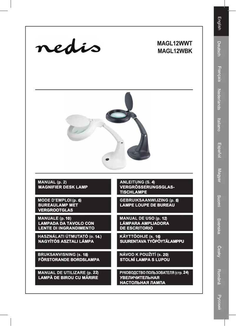 Page 1 de la notice Manuel utilisateur Nedis MAGL12WWT